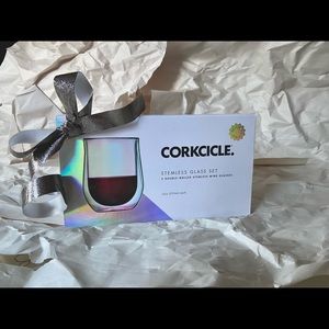 Corkcile Prism Stemless Glass Pair